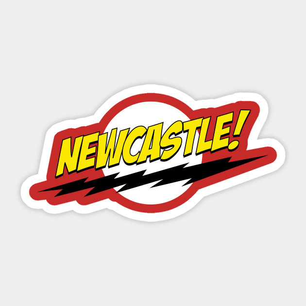 Newcastle! Sticker by bazinga